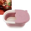 Collapsible Foot Bath Basin for Kids Foot Soak Tub with Massage Acupoint Multifunction Collapsible Feeting Soak Tub