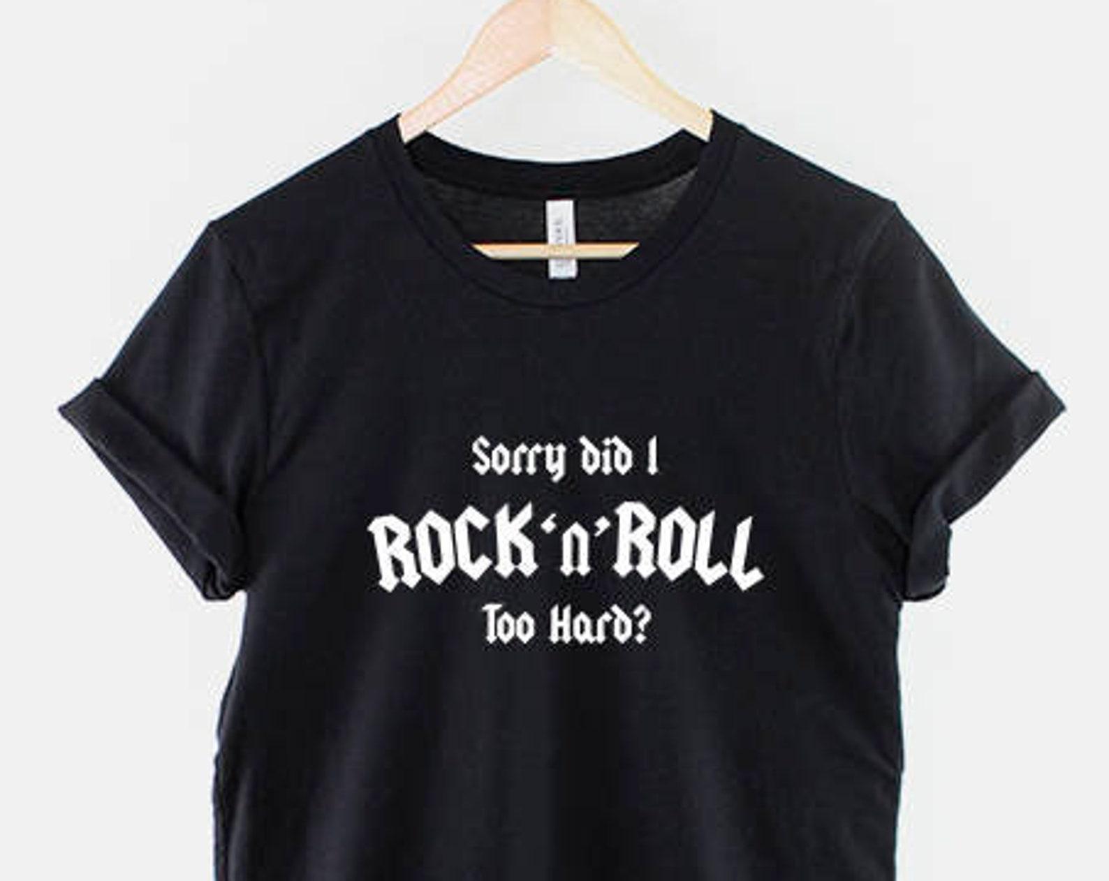 Rock And Roll Shirt: Classic Band Tee, Vibrant Graphics, Lightweight Cotton Unisex XL
