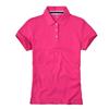 Korean Style Women's Slim Fit Short Sleeve Polo Shirt