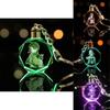 Elegant Genshin Impact Crystal Keychain With Stunning Led Colorful Light For All Occasions