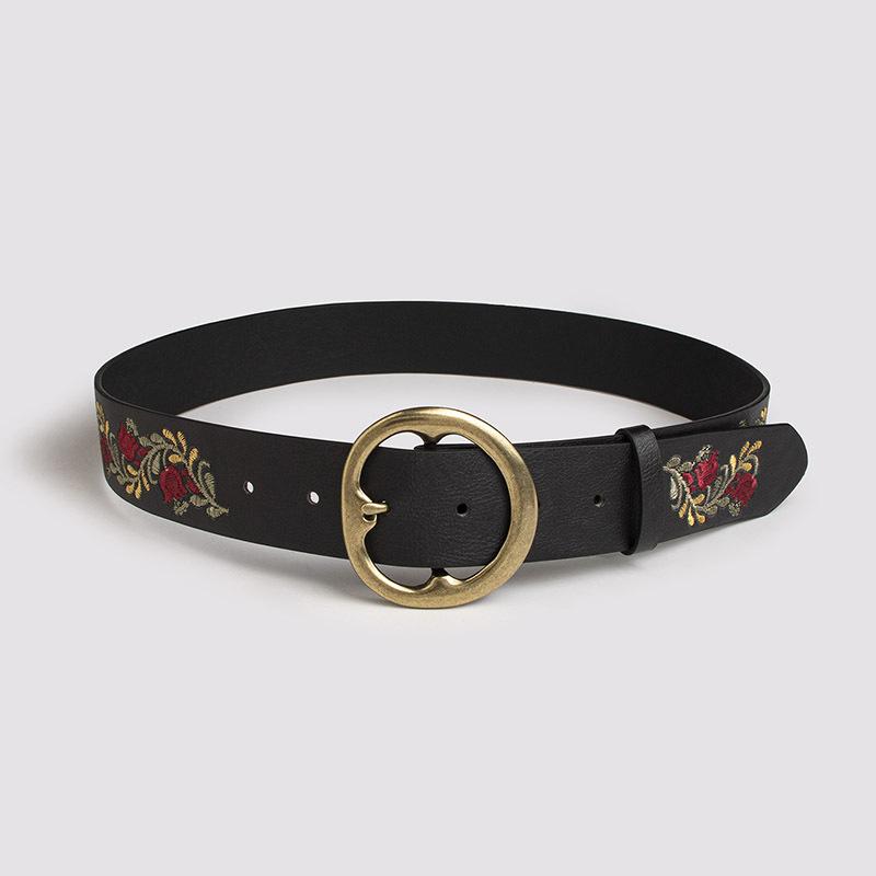 

Labelable Ethnic-style Embroidered Belts, Bohemian-style Embroidered Retro European and American Belts 103cm