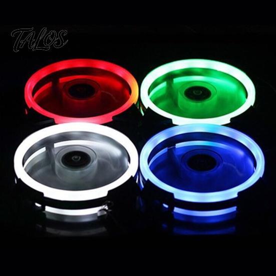 Universal 12cm 15LED Dual Aperture Silent PC Computer Case Cooling Fan Cooler