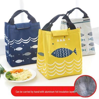 Insulated Lunch Bag with Thickened Aluminum Foil for Students - Keeps Food Warm or Cold