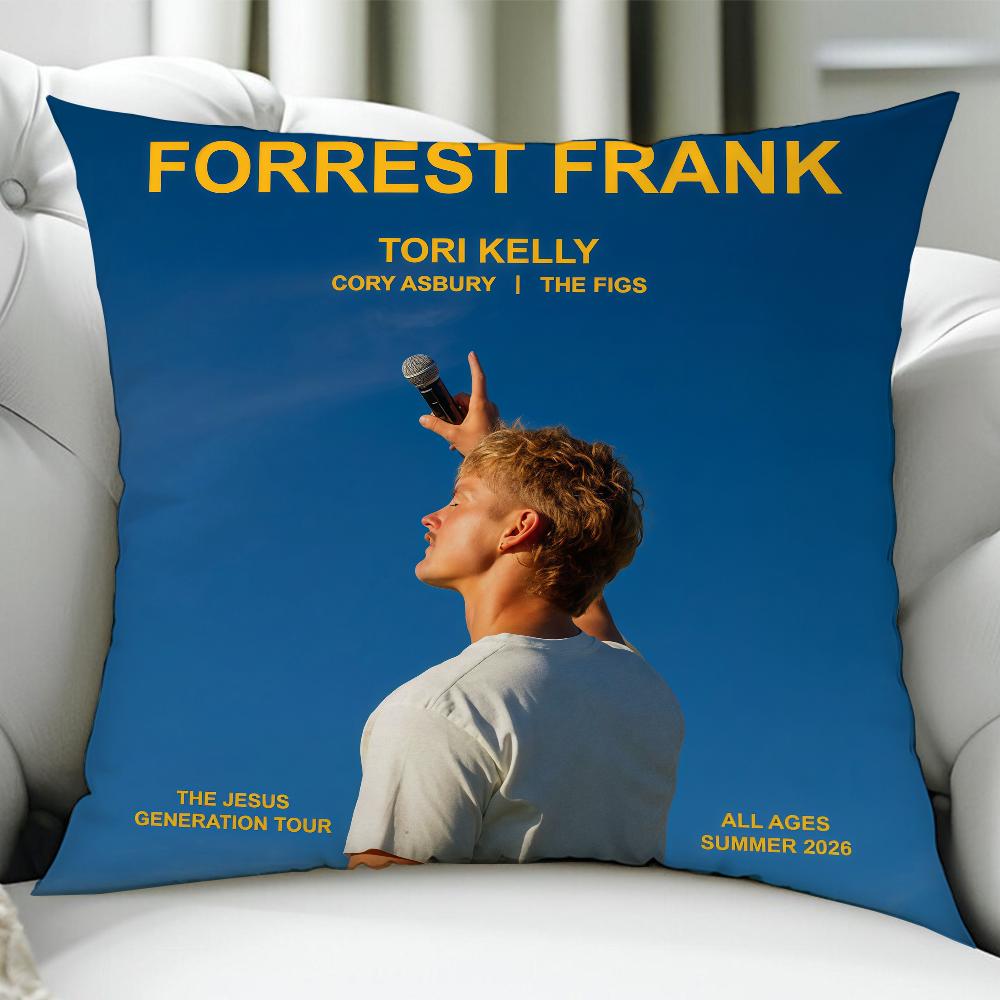 Singer F-Forrest Frank cushion cover Birthday Anniversary Gifts Double Sided Printed Zipper Cushion Cover Soft Skin Bedding
