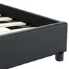 Black Faux Leather Bed Frame 120 x 200 cm