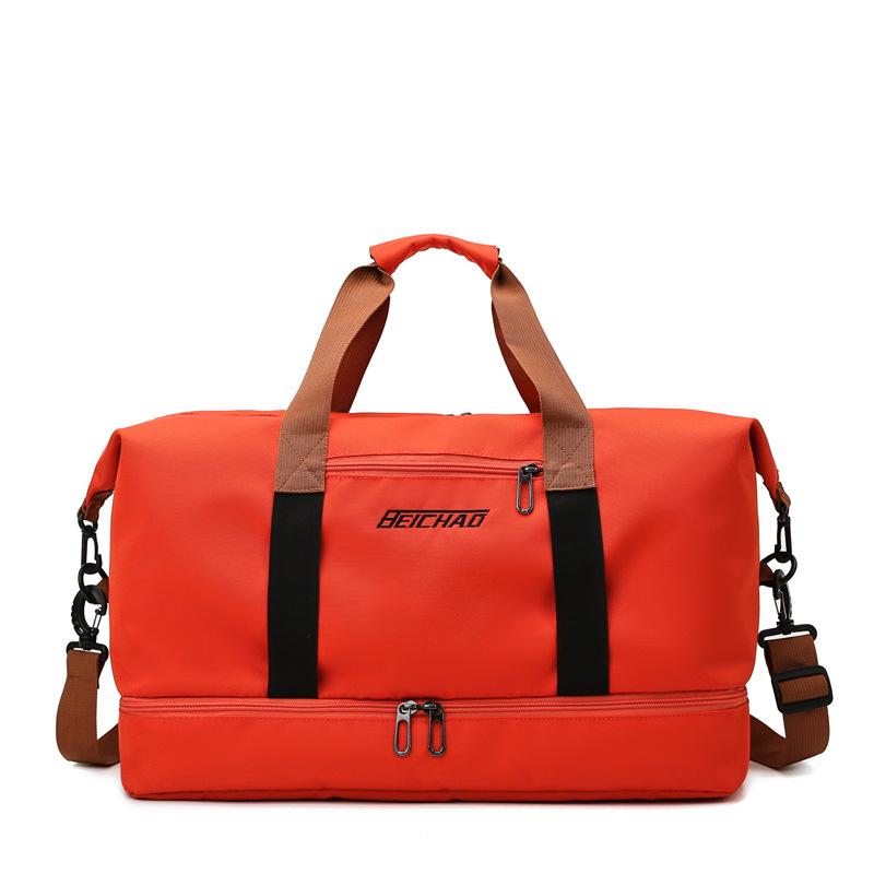 Dry and Wet Separation Yoga Fitness Bag Cross-border New Simple Shoulder Messenger Luggage Bag Large Capacity Leisure Travel Bag