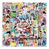 100 Personalisierte DIY Cartoon Japanische Cartoon Doodle Laptop Roller Auto Kreative Aufkleber