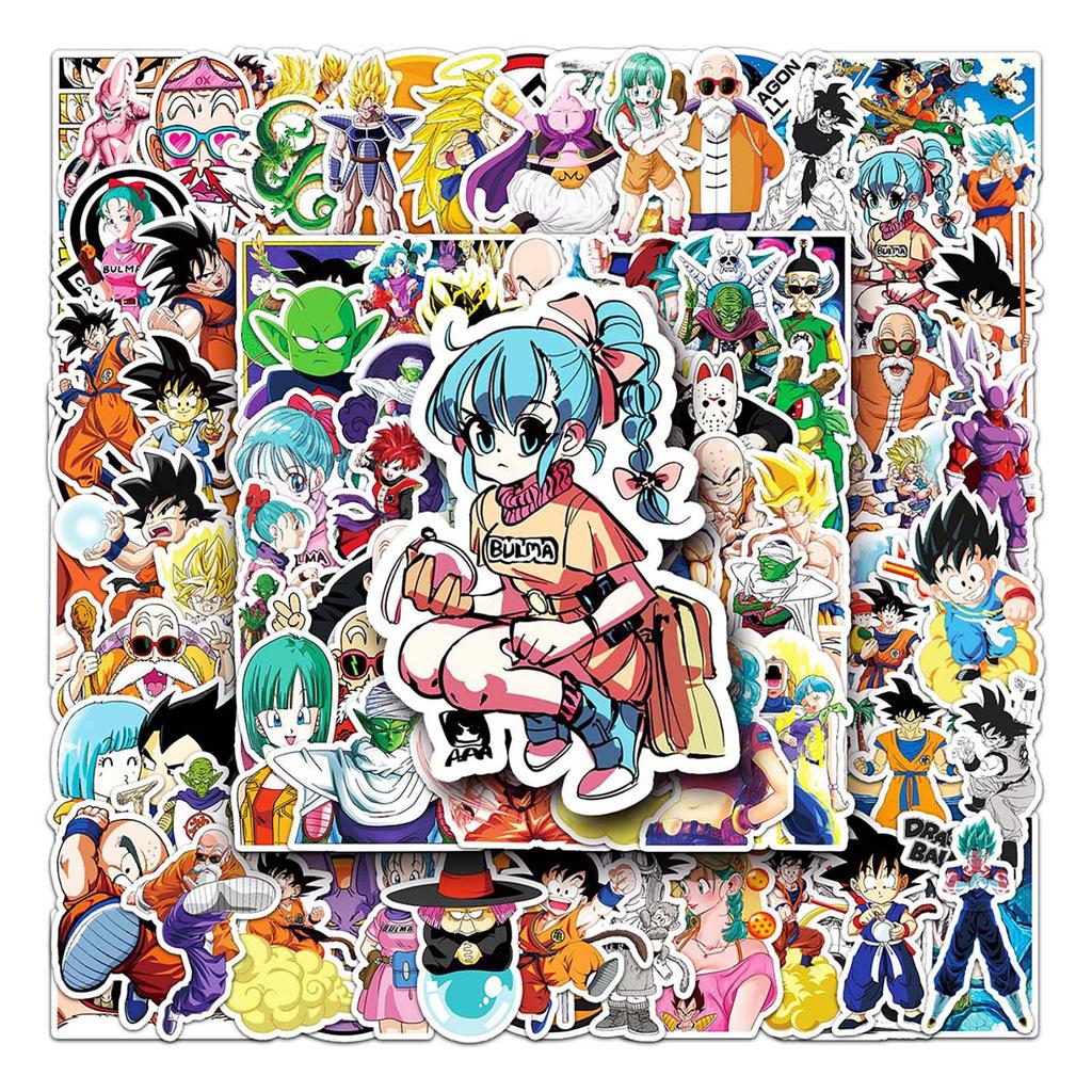 100 Personalisierte DIY Cartoon Japanische Cartoon Doodle Laptop Roller Auto Kreative Aufkleber