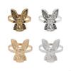 6Pcs Easter Rabbit Napkin Rings Set for Spring Parties and Family Gatherings 6XDE