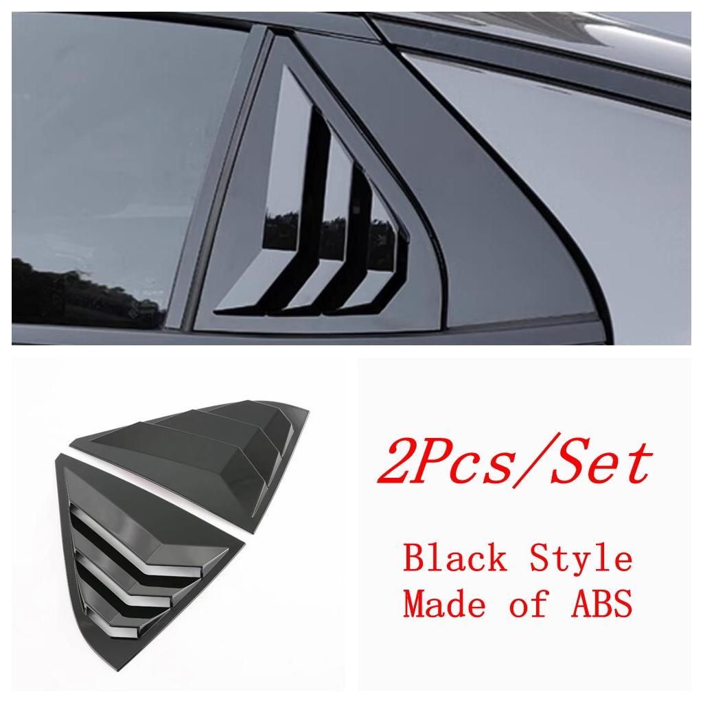 For GAC Trumpchi Empow  - 2025 Black Exterior Accessories Rear Window Blinds Side Louvers Vent Shutters Panel Cover Trim