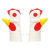 Heat Resistant Oven Mitts Non-Slip Surfaces Rooster Shape for Baking Cooking BBQ