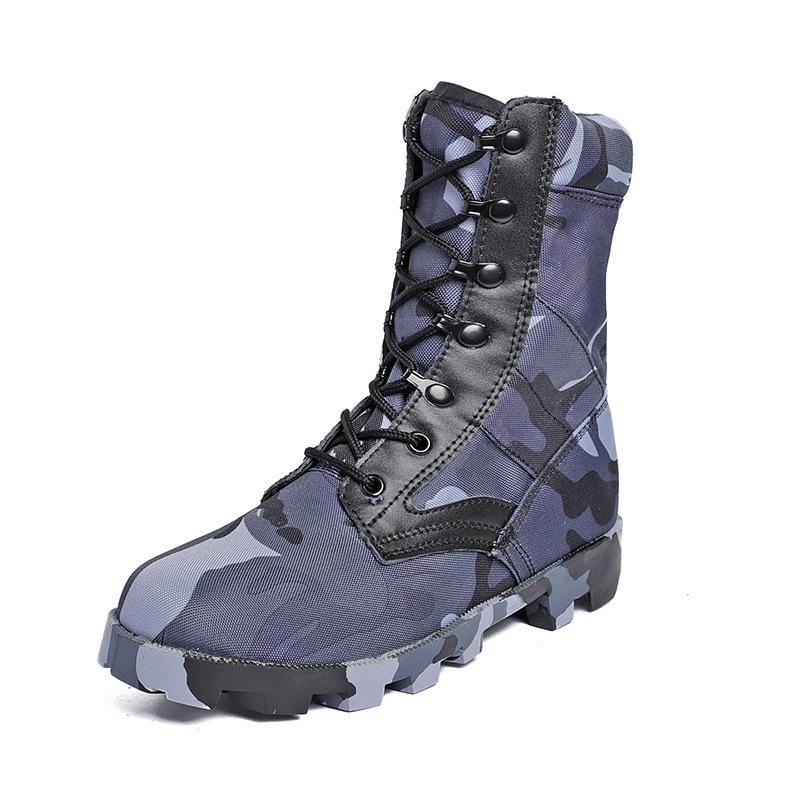 

Large Size Men s Tall Boots High Top Lace-Up Field Combat Boots Camouflage Fashion Hiking Boots 39