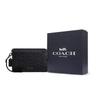 Coach 25 Markenlogo Reißverschluss Kunstleder Clutch Mittel Herren Clutch Anthrazit CW168-QBMI5