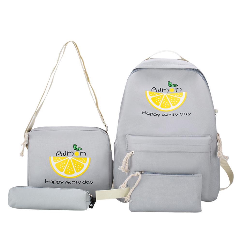 lemon print backpack