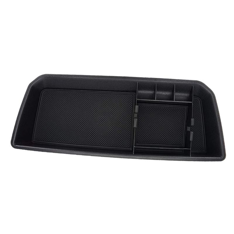 Car Center Console Organizer Tray Central Armrest Storage Box Organizer Compatible With VW Atlas and Cross Sport 2018-