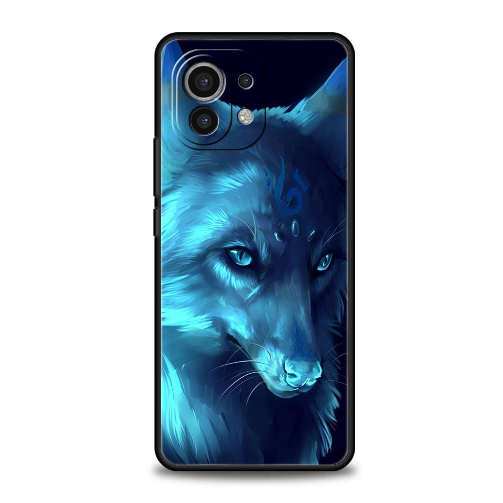 Coque de téléphone Animale Mignonne Dessin Animé Renard Pour Xiaomi Poco X3 NFC M3 M4 F4 X4 Pro 5G F3 GT Mi 12 11T 10 9T 10T Lite 11 Ultra Housse Noire