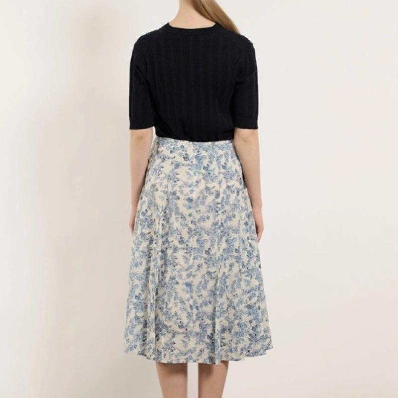 Bcbg Royal Printing Skirt B5m3s207