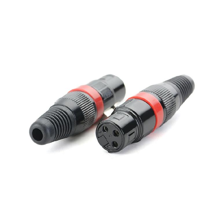 XLR 3Pin Female Connectors with Metal Construction for Long Performances in Sound Gear