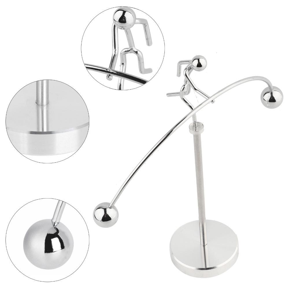 3pcs Dynamic Balancing Metal Balance Sculpture Metal Iron Swing Pendulum  Desk Decor