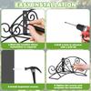 Garden Hose Holder Wall Mount Water Hose Hanger Storage Heavy Duty Metal for Equipment Tools Ropes Outside Organizer Rack