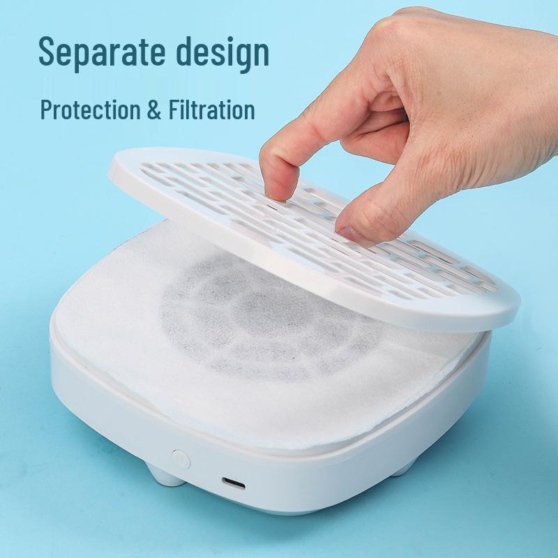 Compact Silent High-Suction Nail Dust Collector with Filter Cotton