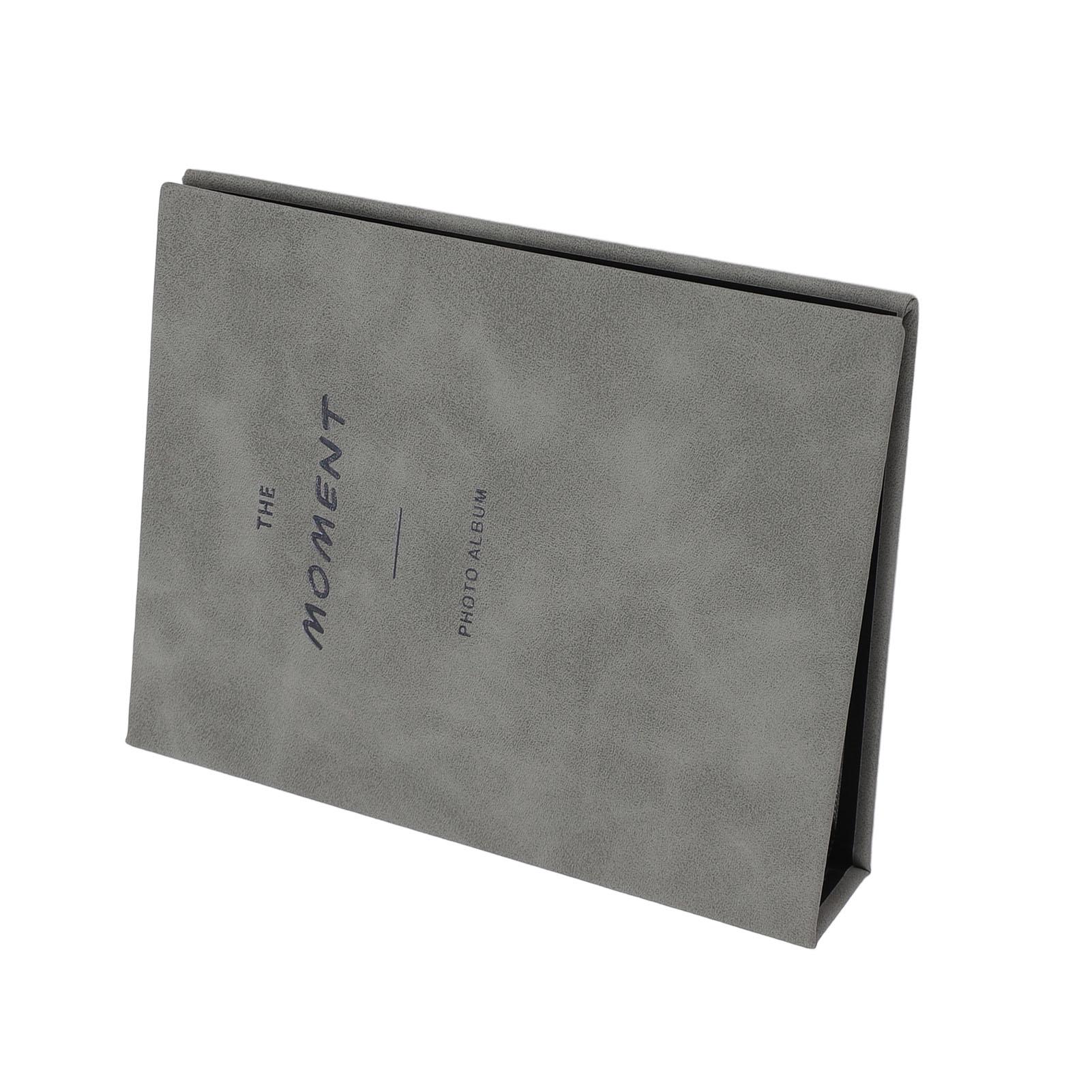 

Фотоальбом 2x3, 3 дюйма, 64 кармана, держатель для фотокарточек, бархатная обложка, универсальная книга для сбора фотографий серый