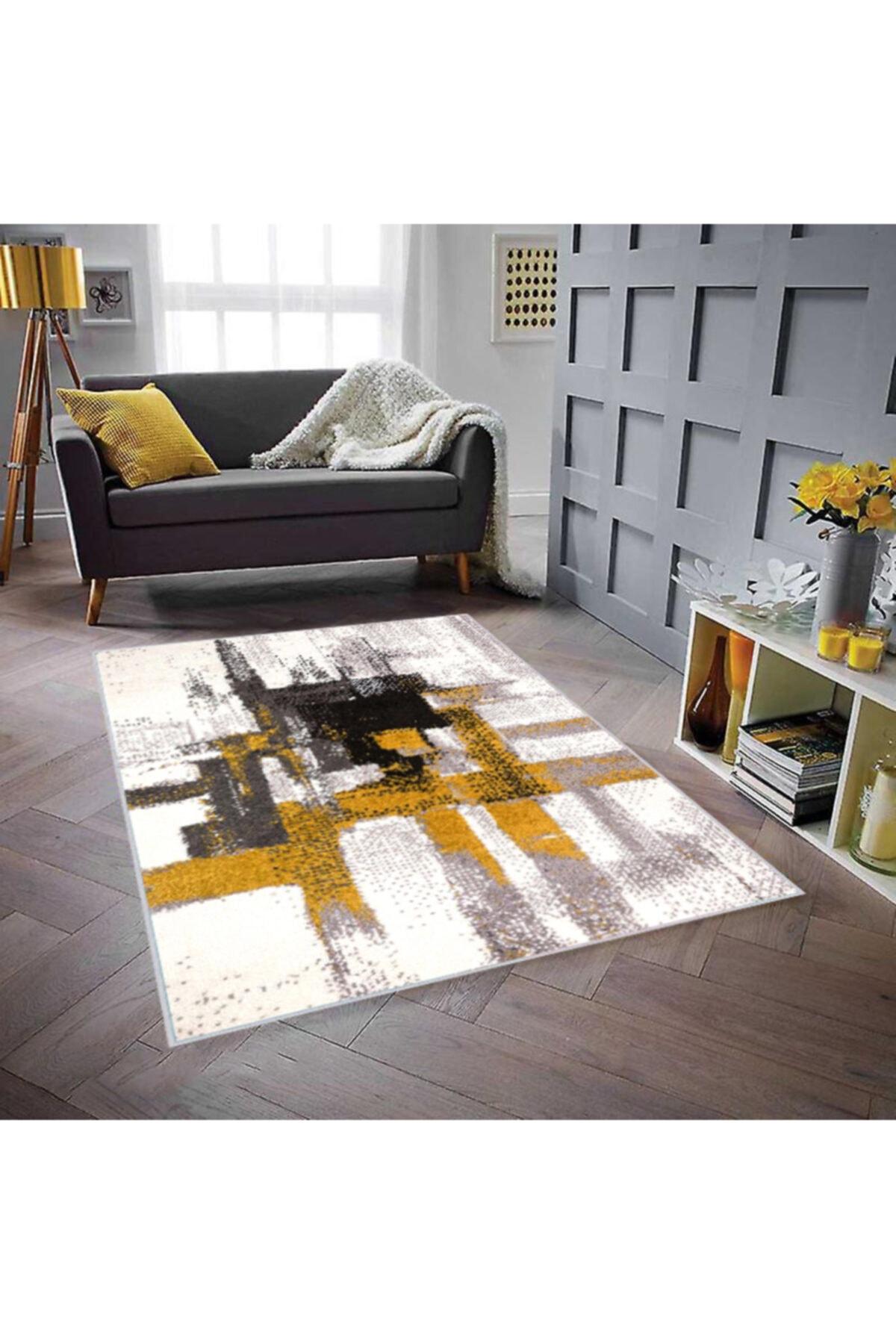 

Моющийся ковер с принтом Rovigo Home RVG1496 50x80 жёлтый