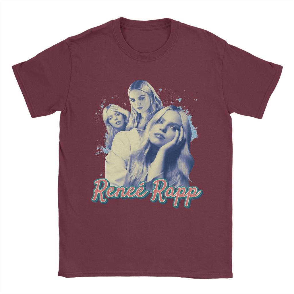 Funny Renee Rapp Vintage 90s TShirt Unisex O Neck 100 Cotton T Shirt Short Sleeve Tees Gift Idea Clothing