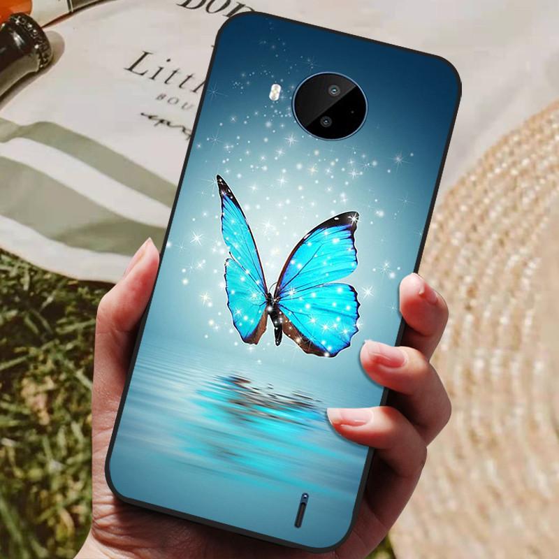 For Nokia C20 Case Soft TPU Silicone Cartoon Back Cover for Nokia C20 Plus Phone Cases TPU Black Bumper for NokiaC20 C 20 Plus