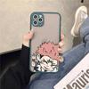 Couple Kawayi Jujutsu Kaisen Anime Phone Case for iPhone X XR XS 7 8 Plus 11 12 13 Pro MAX 13mini Translucent Matte Case