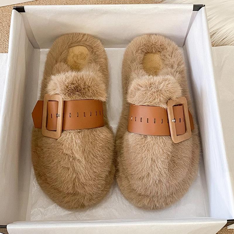 

Плюшевые тапочки с толстой подошвой и закрытым носком, женские осенне-зимние, из бархата, с мягкой подошвой, теплые, противоскользящие, домашние хлопковые тапочки для беременных 40