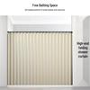 Premium Folding Waterproof Shower Curtain with Mildew Protection, Retractable Rod, No-Drill Installation for Bathroom and Toilet Partitions.