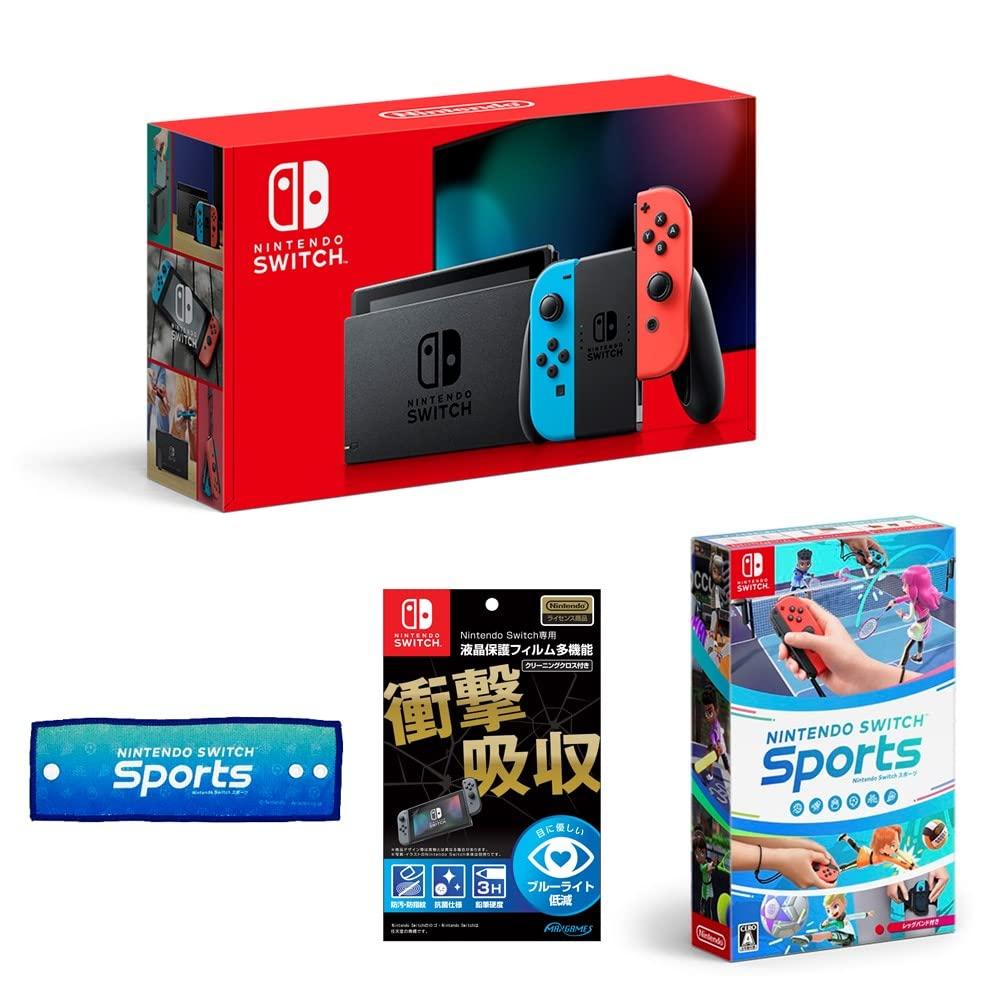 

Nintendo Switch main unit Neon Neon Red Licensed LCD protective film for Nintendo Nintendo Switch Sports Switch patch wristband (Nintendo Switch)