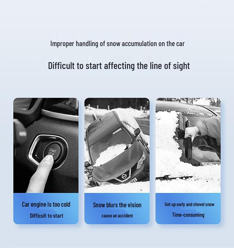 Universal Four Seasons Thickened Sunshade Half Car Cover for Heat and Sun Protection