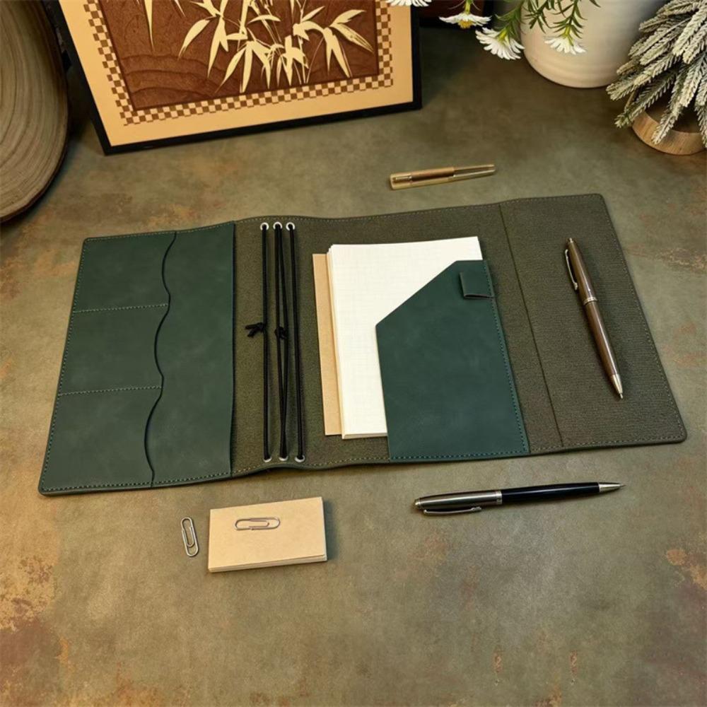 Compact Notebook Organizer Loose Leaf Book Protective Cover Vintage Notebook Cover  For Hobby