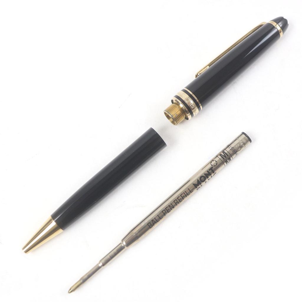Excellent MONTBLANC Ballpoint pen Meisterstck Classic Twist type Black gold mens Used