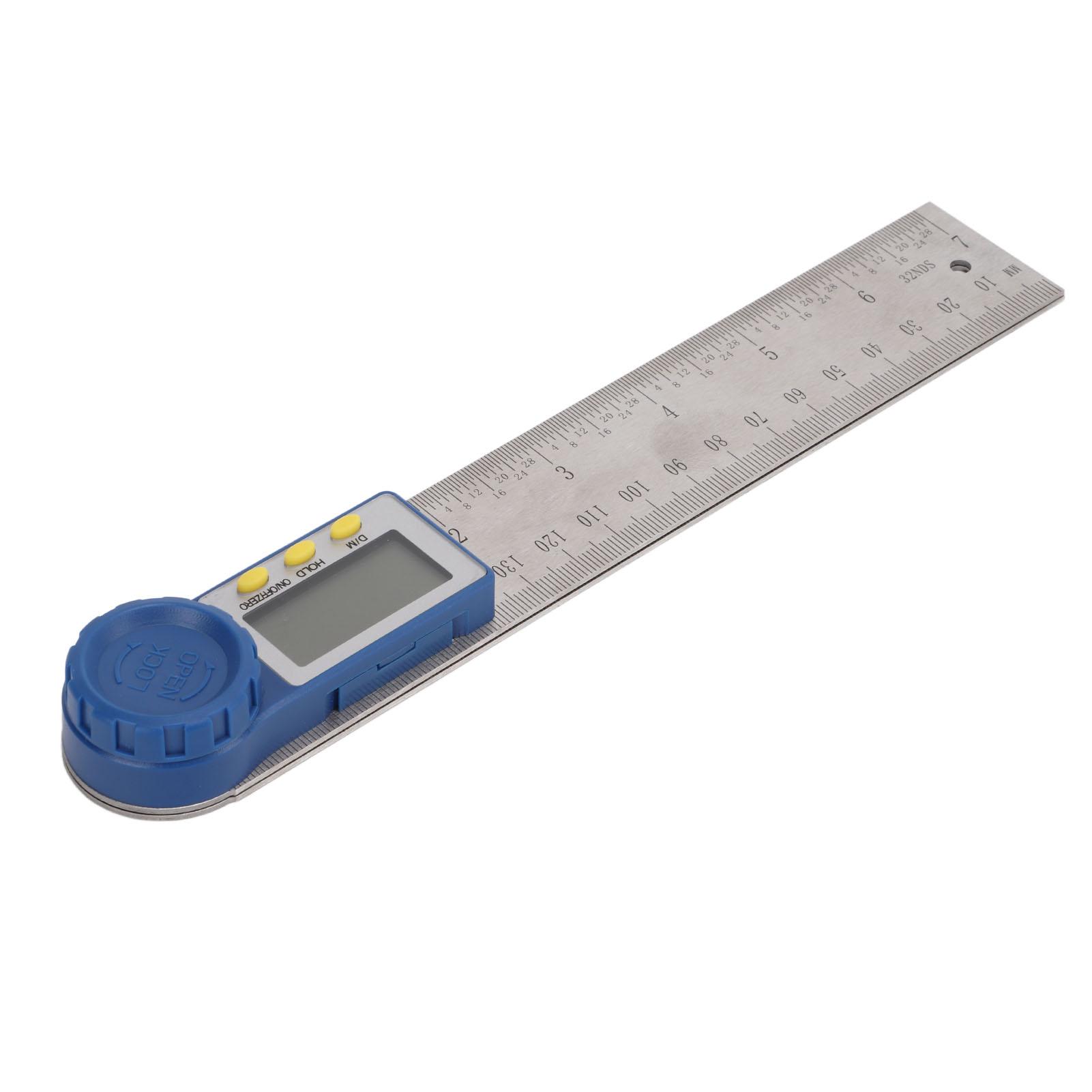

Digital Protractor Multifunctional Angle Ruler Finder Meter Stainless Steel Woodworking Ruler Goniometer