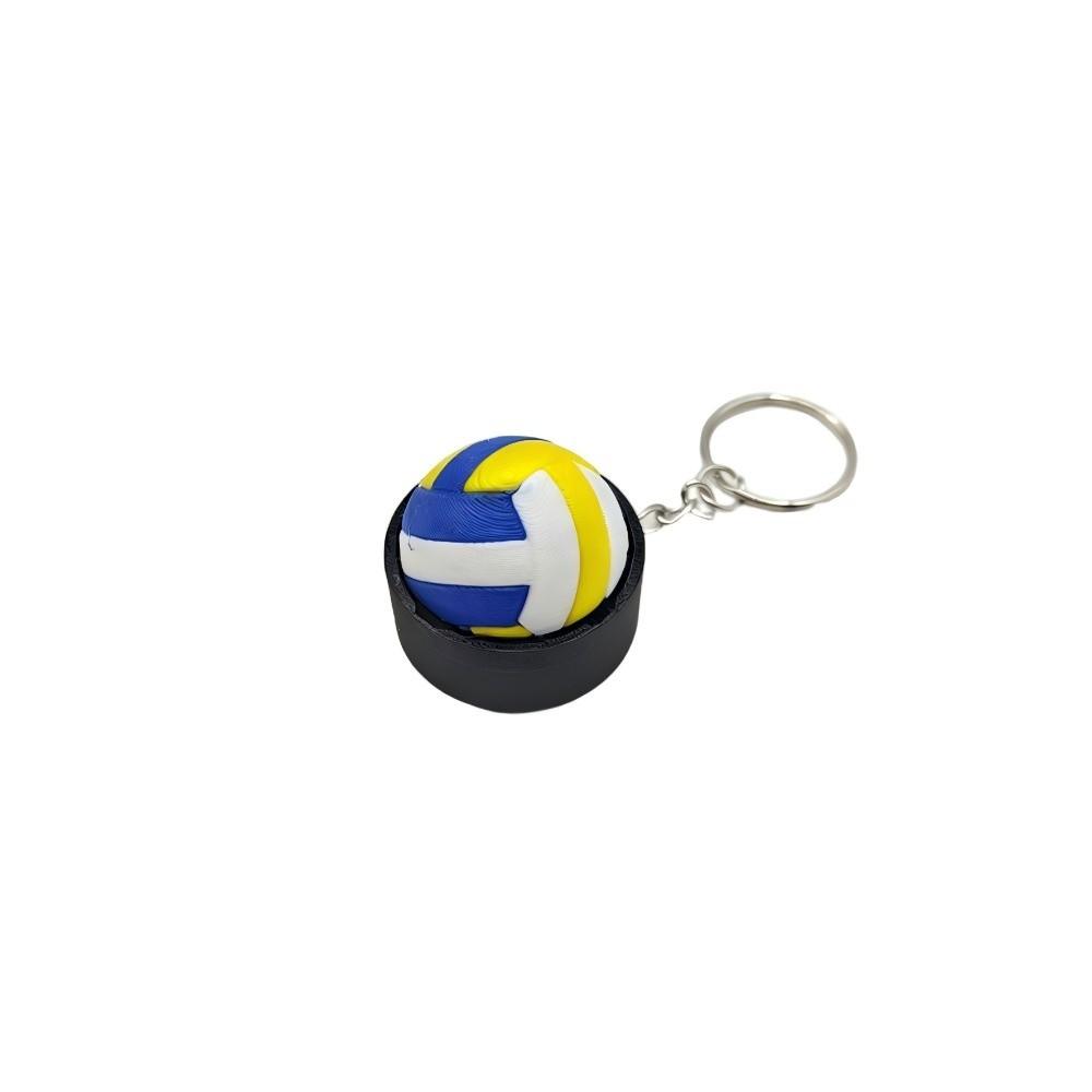 Sports Theme 3D Printed Keychain Creative Design Clicker Keychain Daily Carry