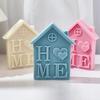 15cm European style castle candle silicone mold house building cake chocolate silicone mold soap mold castle resin gypsum mold
