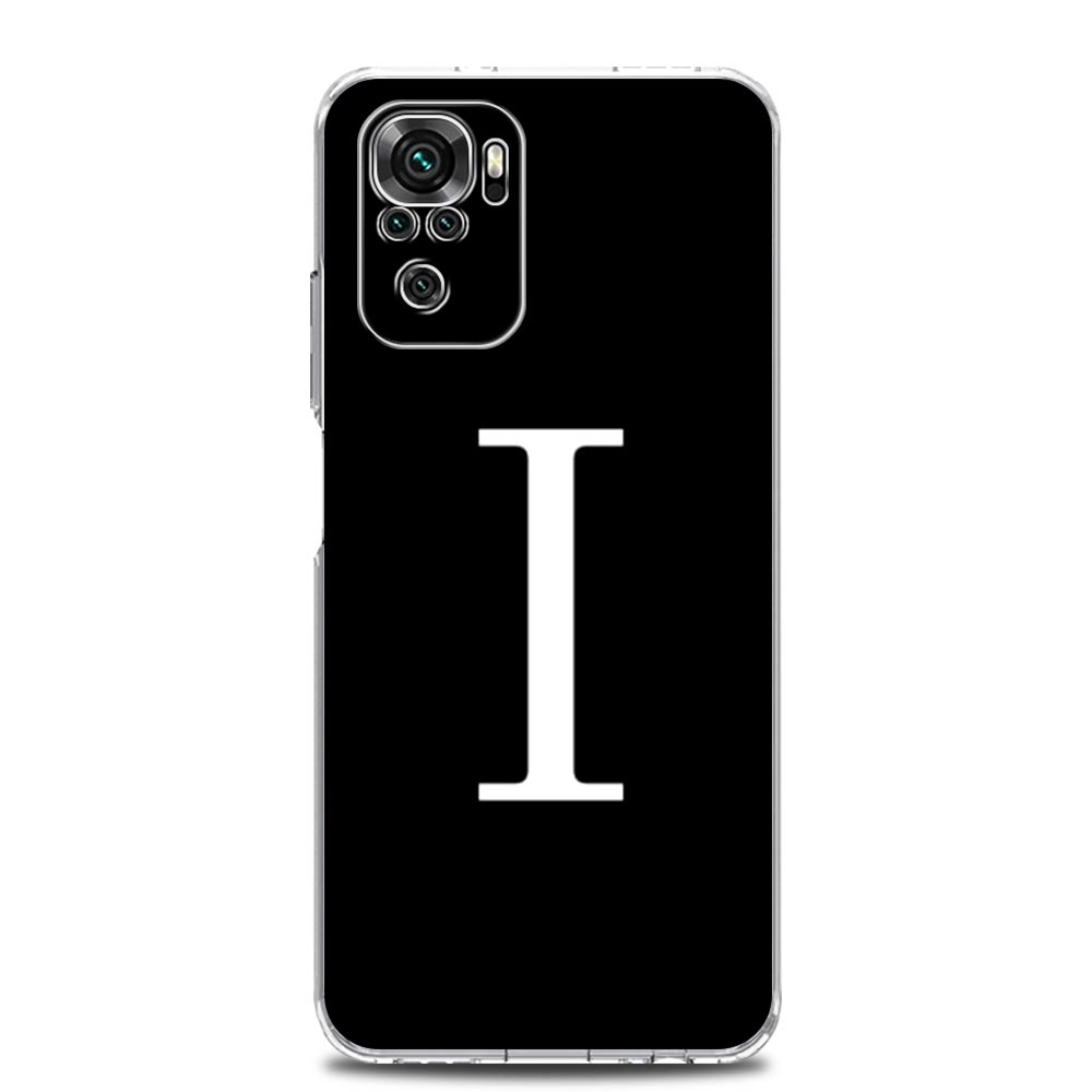 Чехол для телефона для Xiaomi Redmi Note 13 12 5G 9S 9 8 10 11 Pro Plus 4G 9T 13C 12C 10C 9C 9A 7 Прозрачный чехол Буква имени A Z Модный Redmi 12C