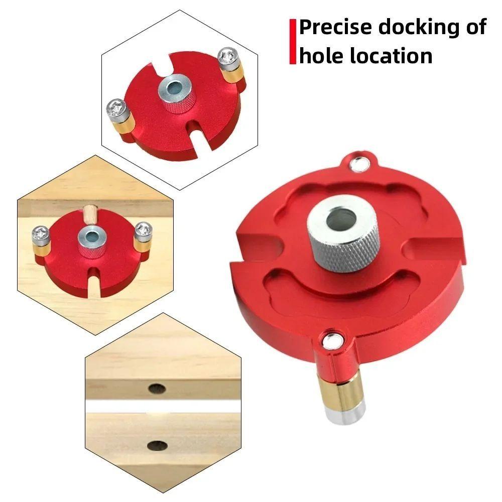 Self-Centering Woodworking Dowel Jig Adjustable Woodworking Hole Puncher  Cabinet Making