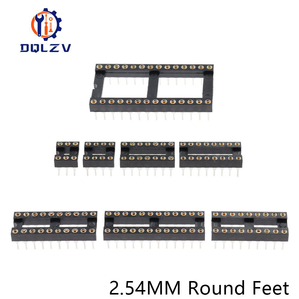 IC-Sockel 6P/8P/14P/16P/18P/20P/24P/28P DIP IC-Sockel Adapter Löttyp 28-Pin Schmaler Körper DIP-Sockel MCU-Sockel 24PIN