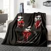 Coperta in Flanella con Stampa Vampire Diaries Alta Qualità Calda Confortevole Coperta per Tutte le Stagioni Perfetta per Regali Decorazione Casa