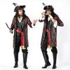 Хелловінський чоловічий костюм пірата для косплею, костюм з «Піратів Карибського моря», чоловіча піратська форма, спокуса