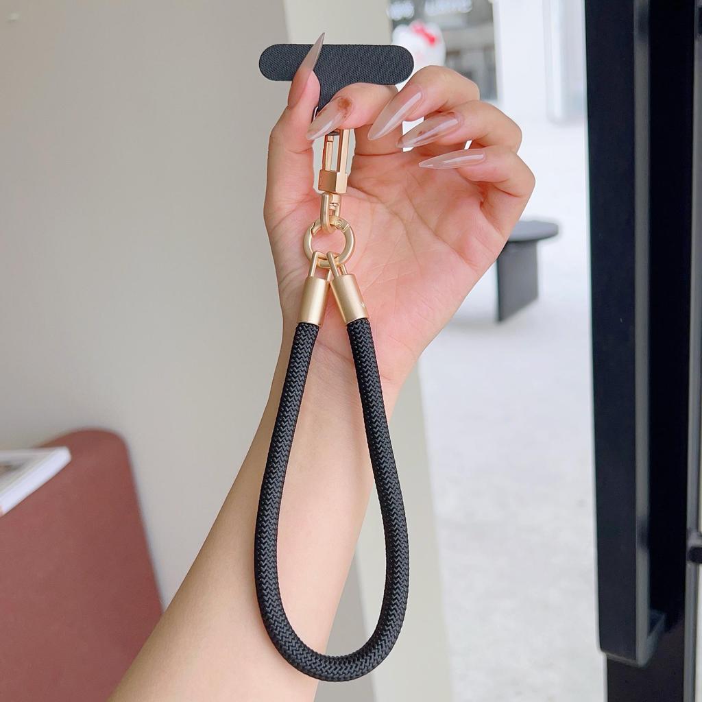 Colorful Tuhao Gold Braided Mobile Phone & Water Cup Lanyard Bracelet