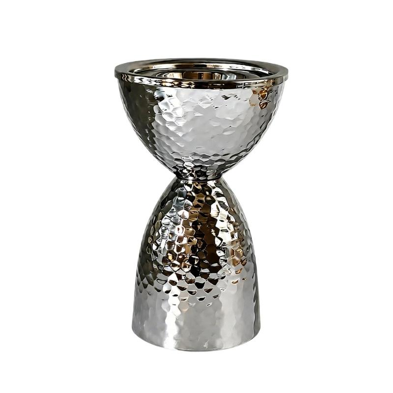 Iron Metalwork Fragrances Vessel with Raised Display Bowl for Living Room, Bedroom, Study and Tea Room Placement Indoors