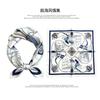 [111 Mulberry Silk] Spring and Autumn Versatile Colorful Scarf Small Scarf Silk Scarf 11cm Small Square Scarf Women