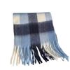 New plaid autumn and winter scarf female mohair thickened to keep warm Korean versatile student cold-proof scarf atmosphere