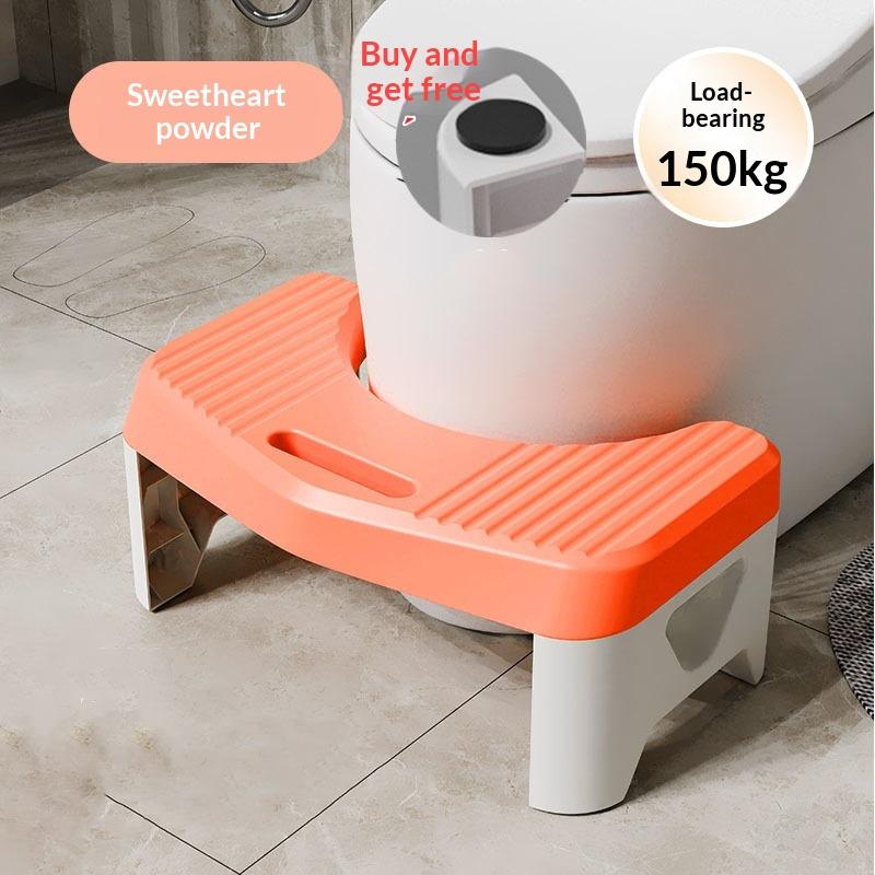 1Pc Toilet Stool For Bathroom, Comfort Toilet Stool For Adult Kids Pregnant Women, Squatting Aid Footstool, Anti Slip Thickening