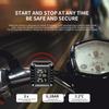 Kabelloses Motorrad TPMS Motorrad Reifendrucküberwachungssystem mit Reifentemperatur-Alarm und 2 externen Sensoren Zeitanzeige
